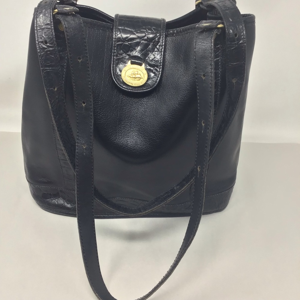 Vintage Black Brahmin Classic Tote - Picture 4 of 16